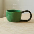 Ceramic Mug with Large Handle, for Coffee and Tea