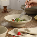 Ceramic Pasta Bowl Pedestal Style