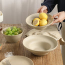 Ceramic Pasta Bowl Pedestal Style