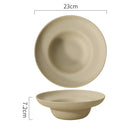 Ceramic Pasta Bowl Pedestal Style