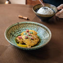Ceramic Pasta Bowl, Flame-Kilned Glaze, Vintage Style, for Soup and Salad, 8–9.2 in