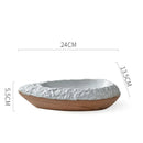 Ceramic Serving Bowl Leaf Shaped
