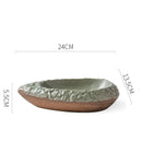 Ceramic Serving Bowl Leaf Shaped