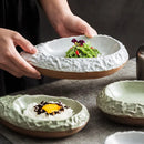 Ceramic Serving Bowl Leaf Shaped