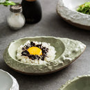 Ceramic Serving Bowl Leaf Shaped