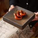 Ceramic Serving Plate with Reactive Glaze