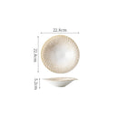 Ceramic Soup Bowl, Vintage Style, for Sashimi and Salad, 8.9–11 in