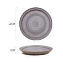 Charcoal Grey Ceramic Serving Plate