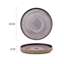 Charcoal Grey Ceramic Serving Plate