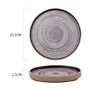 Charcoal Grey Ceramic Serving Plate