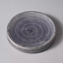 Charcoal Spiral Artisan Ceramic Plate