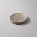 Charcoal Spiral Artisan Ceramic Plate