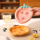 Cute Fruit Shaped Ceramic Plates for Kids