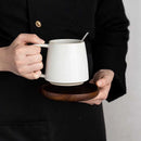 Earth Tone Ceramic Coffee Mug, Square Handle, Multiple Colours
