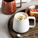 Earth Tone Ceramic Coffee Mug, Square Handle, Multiple Colours