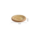 Earth Tone Spiral Ceramic Plate