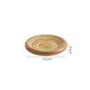 Earth Tone Spiral Ceramic Plate