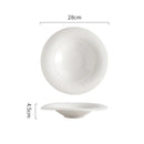 Elegant Curved Ceramic Irregular Plate