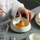 Elegant Glossy White Ceramic Plate for Versatile Dining