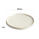 Elegant Off-White Dinner Plate - Enhance Your Culinary Presentations