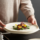 Elegant Off-White Dinner Plate - Enhance Your Culinary Presentations