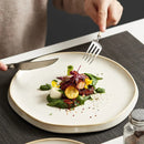 Elegant Off-White Dinner Plate - Enhance Your Culinary Presentations