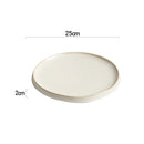 Elegant Off-White Dinner Plate - Enhance Your Culinary Presentations