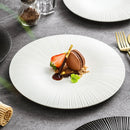 Elegant Textured Dessert Plates for Sophisticated Dining