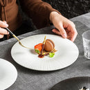 Elegant Textured Dessert Plates for Sophisticated Dining