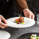 Elegant Textured Dessert Plates for Sophisticated Dining