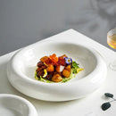 Elegant White Glossy Serving Plates