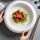 Elegant White Glossy Serving Plates