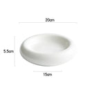 Elegant White Glossy Serving Plates