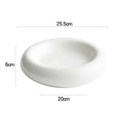 Elegant White Glossy Serving Plates