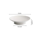 Elegant White Pedestal Plate for Fine Dining