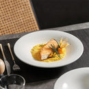 Elevated White Ceramic Pedestal Plate