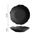 Flower-Shaped Porcelain Plate, Frosted, for Pasta and Salad, 8.6–10.6 in