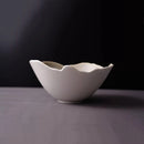Glazed Ceramic Bowl, Irregular Wavy Rim, for Soups and Rice