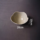 Glazed Ceramic Bowl, Irregular Wavy Rim, for Soups and Rice
