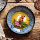 Glazed Marbled Type Ceramic Bowl