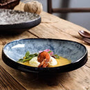 Glazed Marbled Type Ceramic Bowl