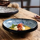 Glazed Marbled Type Ceramic Bowl