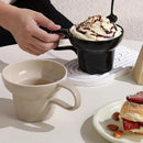 Glossy Ceramic Coffee Cup, Loop Handle, Multiple Colors