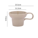 Glossy Ceramic Coffee Cup, Loop Handle, Multiple Colors