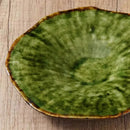 Green Swirl Ceramic Plate