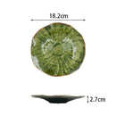 Green Swirl Ceramic Plate