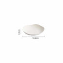 Honeycomb Design White Ceramic Plate