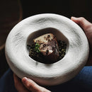 Irregular Ceramic Bowl, Vintage Style, for Soup and Salad