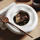 Irregular Ceramic Bowl, Vintage Style, for Soup and Salad