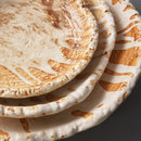 Irregular Ceramic Pasta Plate, Flame-Kilned Glaze, for Soup and Salad, 8–12.5 in